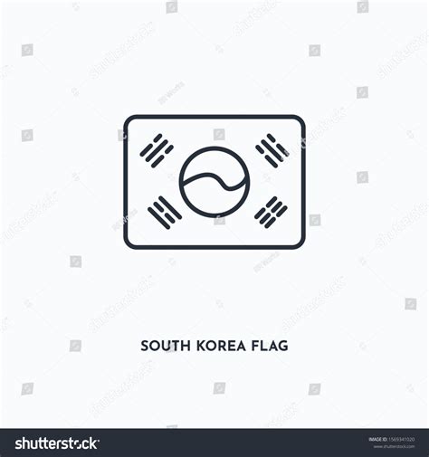 South Korea Flag Outline Icon Simple 스톡 벡터(로열티 프리) 1569341020 ...