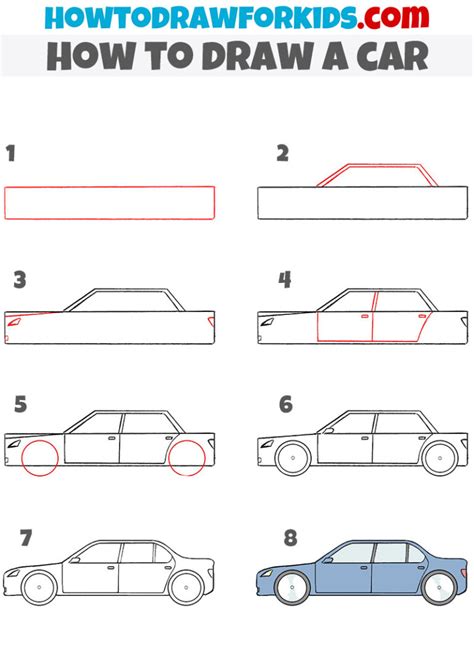 How to Draw a Car for Kids - Easy Drawing Tutorial