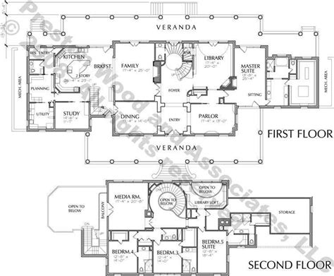 2 Story House Plan, Residential Floor Plans, Family Home Blueprints, D ...