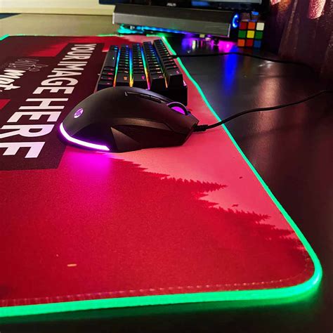 'Print your image' XXL Mega Custom RGB Gaming Mouse Pad | 90x40cm ...