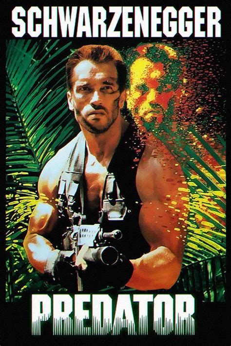 Predator Arnold Schwarzenegger Poster | Predator movie poster, Predator ...