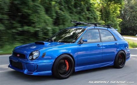 Blue Subaru WRX Wagon