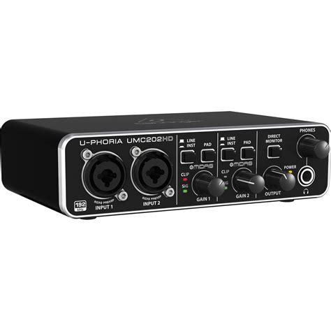 Behringer U-PHORIA UMC202HD Desktop 2x2 USB 2.0 Audio UMC202HDQ