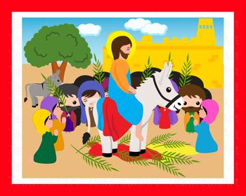 The Triumphal Entry of Jesus into Jerusalem Digital Clip Art 178