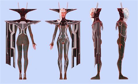 Astral Elf Game Character (student work) — polycount