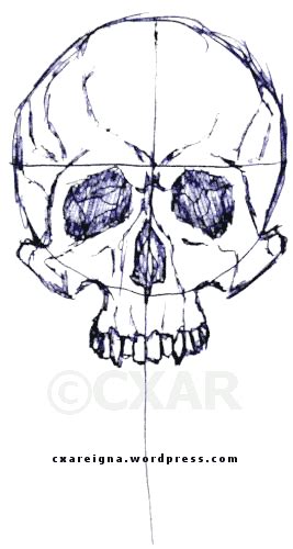 Crosshair Skull Technique by cxareigna on deviantART Doodling, Skull, Techniques, Deviantart ...