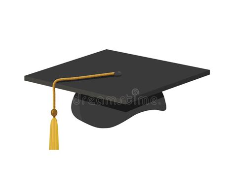 A Graduation Cap with Tassle Stock Vector - Illustration of academic, looking: 17832840