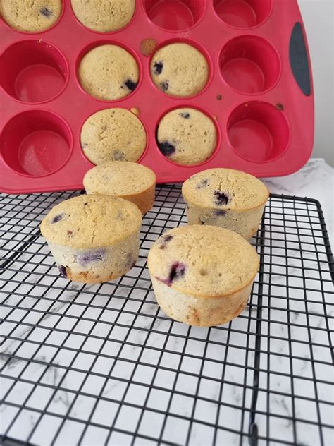 Gluten Free Blueberry Muffins - Made With Rice Flour! - A Food Mood