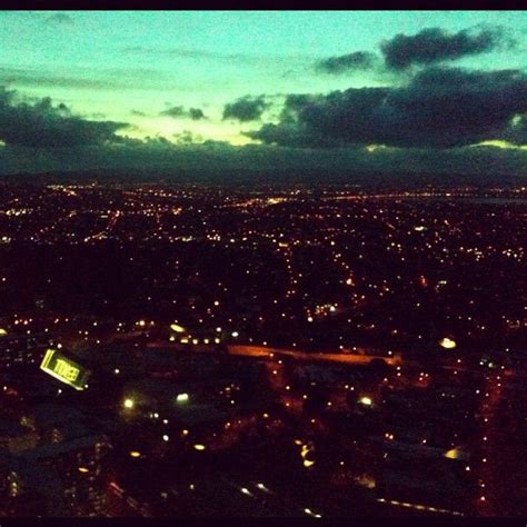 At the top of Skytower, by night... #Auckland