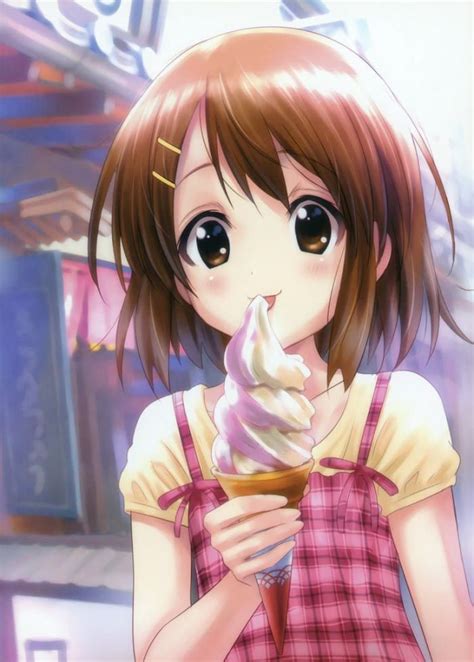 Yui eating Ice cream - Anime & Manga | Anime, Awesome anime, Kawaii anime