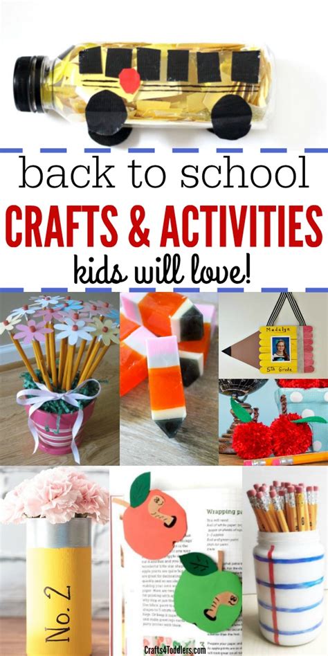 25 Back to School Crafts and Activities for Kids - Crafts 4 Toddlers