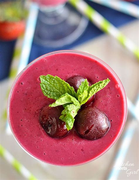 Cherry Berry Smoothie | Recipe | Veggie juice, Smoothie recipes healthy, Berry smoothie