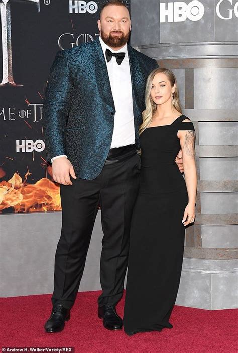 Hafthor Julius Bjornsson, Wife Attend Game of Thrones Premiere » NaijaVibe