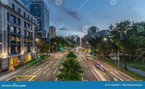 Old Hill Street Police Station Historic Building in Singapore Day To Night Timelapse. Stock ...