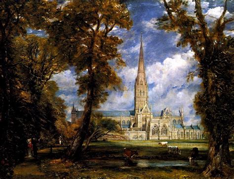 John Constable - Salisbury Cathedral from the Bishop's Grounds - WGA5200 - Free Stock ...