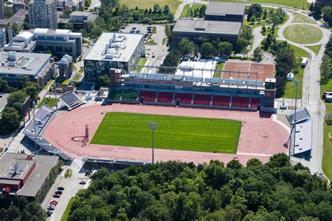 Aerial Photo | Athletics Stadium at York University