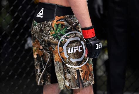 Bryce Mitchell UFC Reebok Camo Shorts | FighterXFashion.com