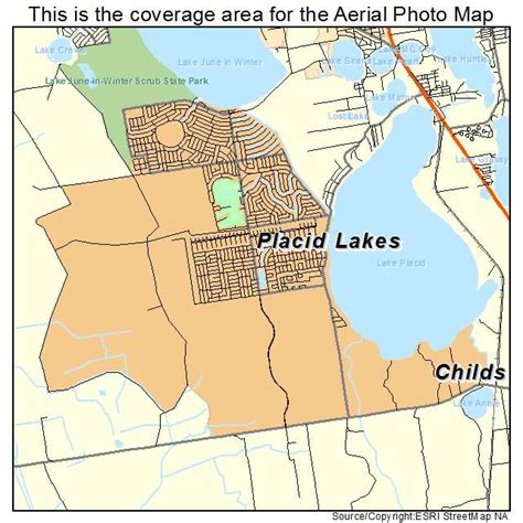 Aerial Photography Map of Placid Lakes, FL Florida