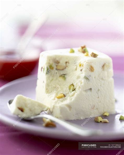 Nougat ice cream — appetizing, table - Stock Photo | #157128544