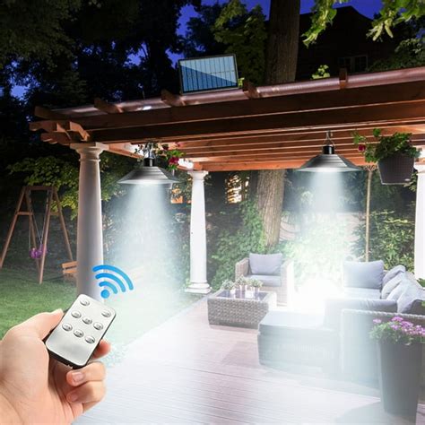 Solar Indoor Lights Outdoor,LED Solar Pendant Lights Dimmable Lighting ...