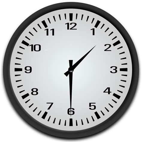 Half Past 1 o'clock - Openclipart