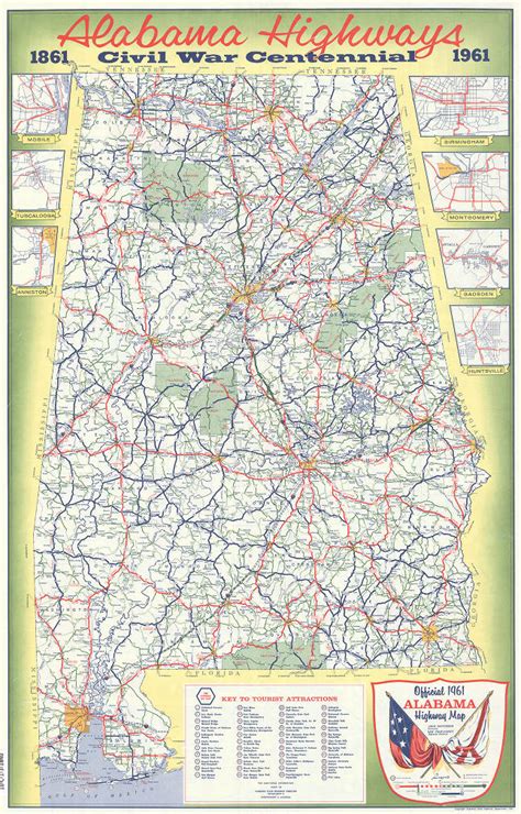 Map Of Alabama With Rivers And Cities - Free Printable Templates