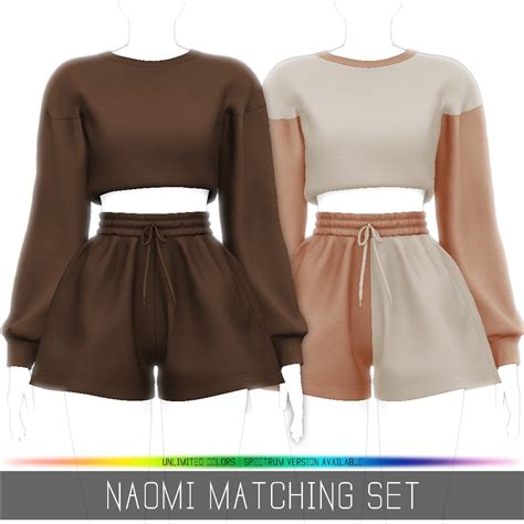 Download Simpliciaty's Naomi Matching Set - The Sims 4 Mods - CurseForge