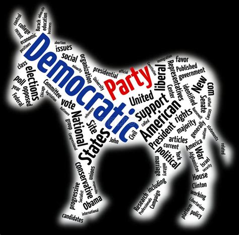 Democratic Party Logo Badge Editorial Stock Image - Illustration of ...