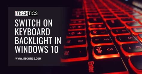 How To Turn On Keyboard Light On Your Laptop