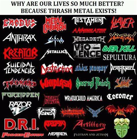 Thrash Metal Band Logos