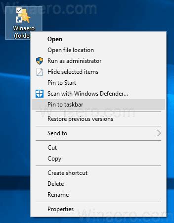 How to Pin Any Folder to Taskbar in Windows 10