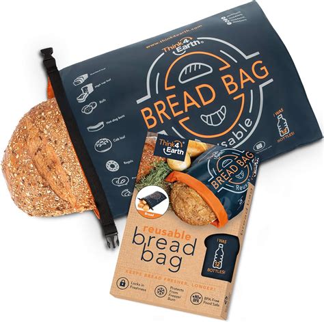 Reusable Bread Bag for Homemade Bread, Large Bread Bags For Homemade Bread - Patented Freezer ...