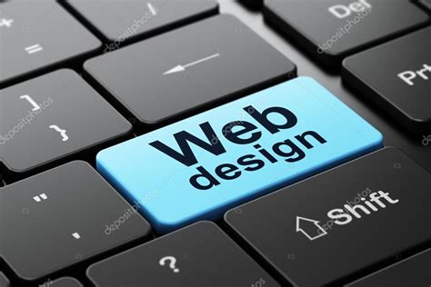 Web development concept: Web Design on computer keyboard background Stock Photo by ©maxkabakov ...