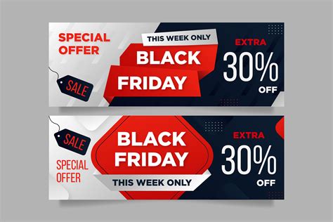 Black Friday Sale Banners Design Grafik Von distrologo · Creative Fabrica