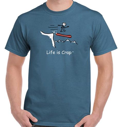 Snowboard Off A Cliff T-Shirt Funny Shirts, Tee Shirts, Tees, Winter T Shirts, Mens Outfits ...