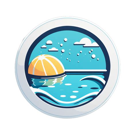 I made an AI sticker of Swimming pool