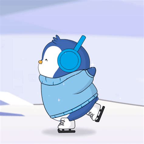 Penguin Enjoying Ice Skating GIF | GIFDB.com