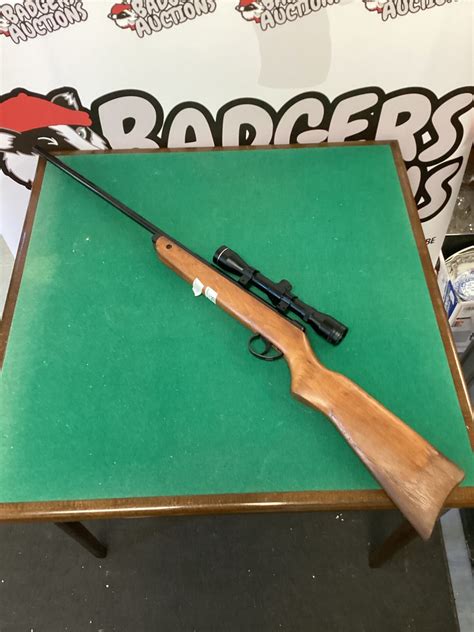 BSA meteor air rifle with scope – Badgers Auctions | On-site and online ...