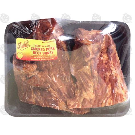 A & R smoked pork neck bones, ready to cook, price per pound 1lb