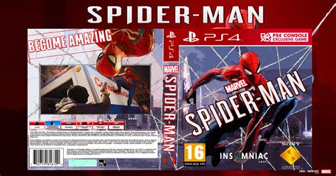 Spider Man PS4 Box Art