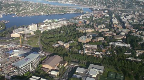 University of Washington Campus in Seattle - Aerial ~ Clip #12379427