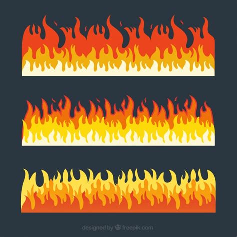 Flame Border Vector at GetDrawings | Free download