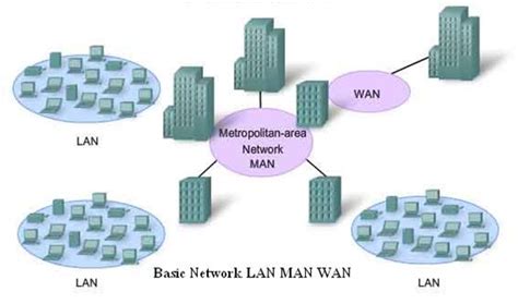 Metropolitan Area Network, Wide Area Network, Local Area Network