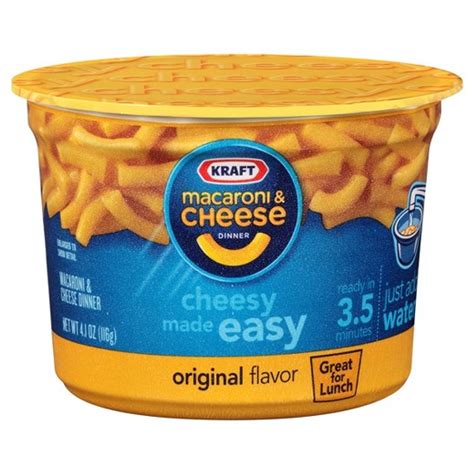 Kraft Macaroni and Cheese, Original Flavor, 4.1 oz. Big Microwavable Bowl (1 Count) - RocketDSD