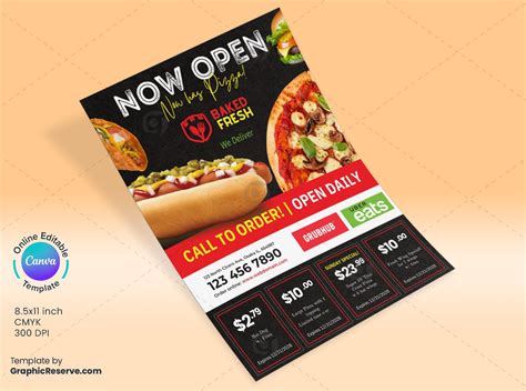 Flyers Design Templates For Restaurant