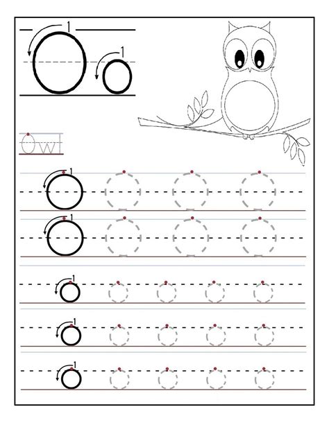 Tracing Letter O Worksheets | Activity Shelter