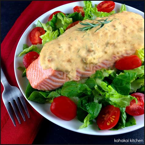 Kahakai Kitchen: Poached Salmon with Tomato Béarnaise Sauce