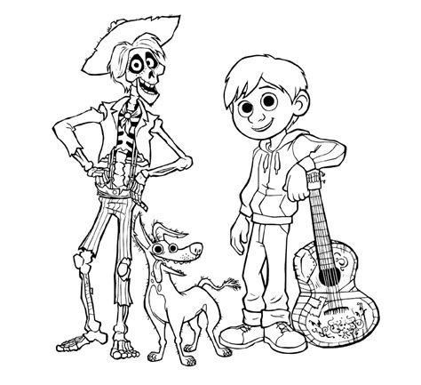 Coco Printable Coloring Pages - Printable Word Searches