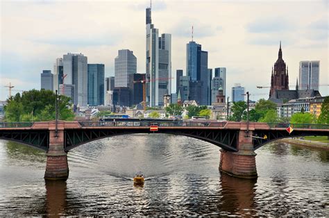 Skyline of Downtown Frankfurt, Germany - Encircle Photos