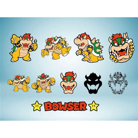 bowser svg, bowser png, monster svg, super mario svg, mario - Inspire Uplift